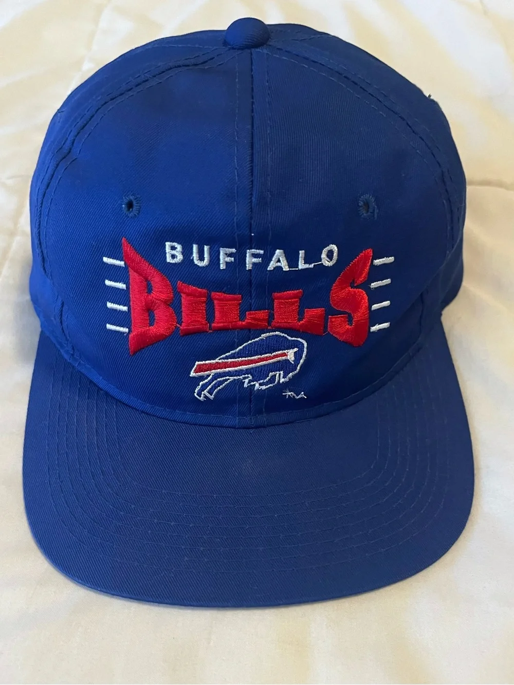 Vintage Youngan NFL Blue Buffalo Bills Logo Snapback Hat